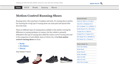 Desktop Screenshot of motioncontrolrunningshoes.org