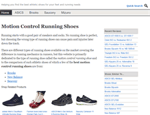 Tablet Screenshot of motioncontrolrunningshoes.org